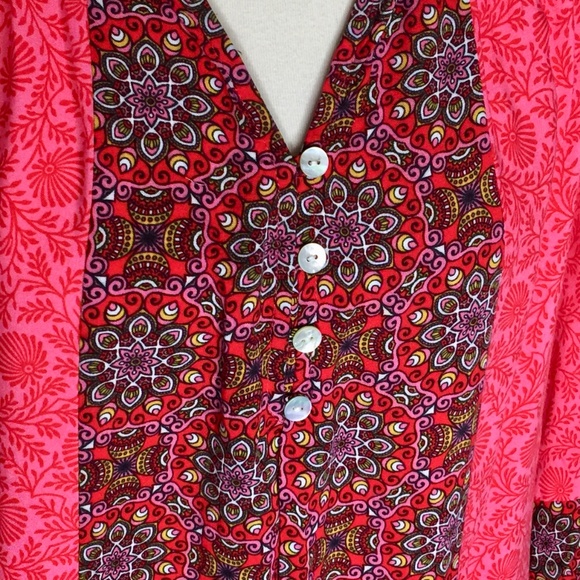 Fig and Flower Anthropologie Sz M Boho Peasant Top - Picture 4 of 8
